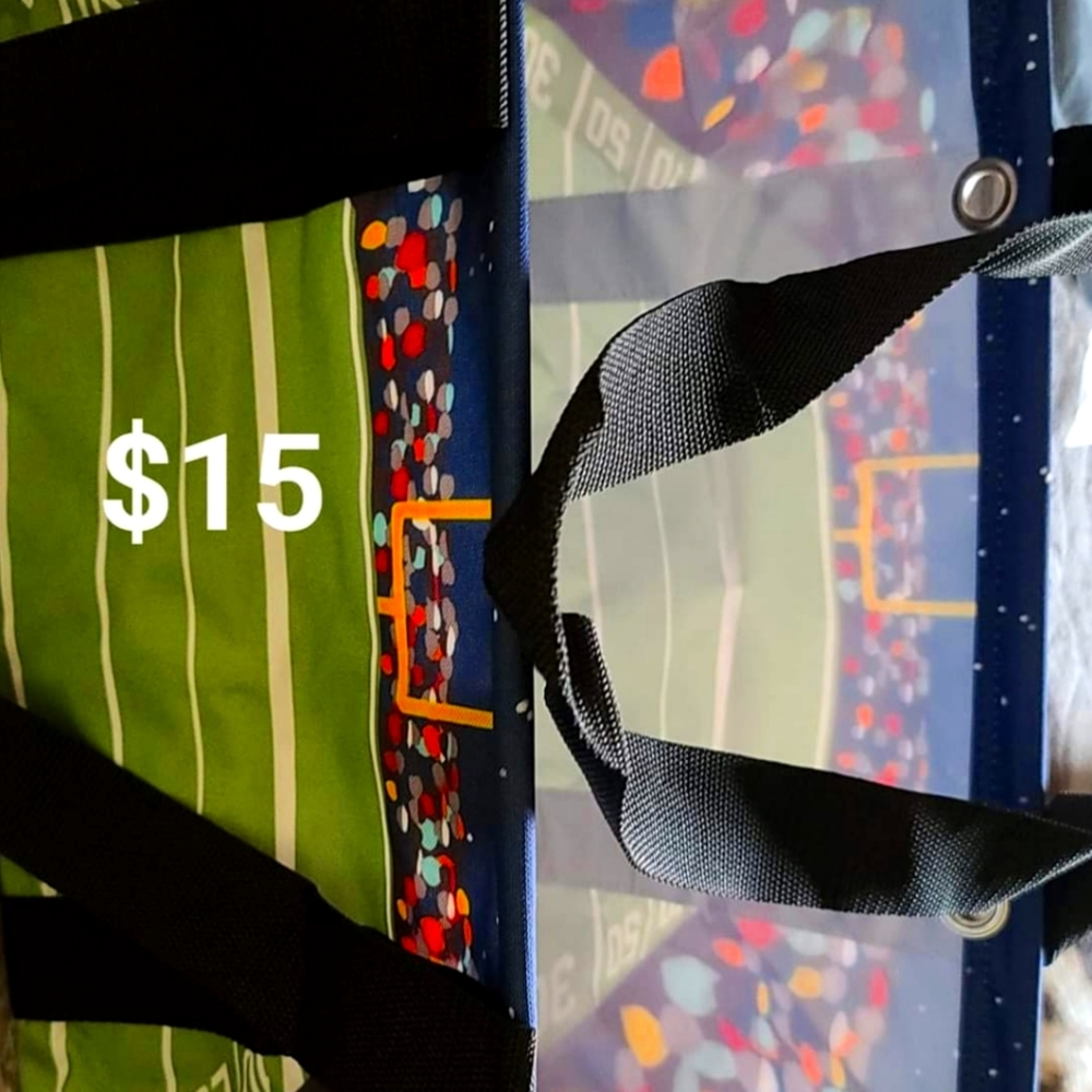 Thirtyone Football small utility tote